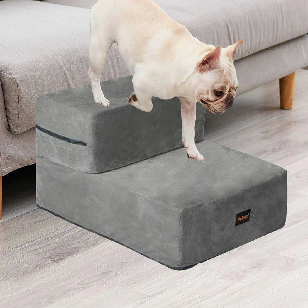 Detachable Pet Stairs Light Grey