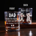 We Woof You With Love - Personalized Whiskey Glass