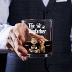 Cool Dogfather - Personalized Whiskey Glass