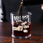 Best Dad - Personalized Whiskey Glass