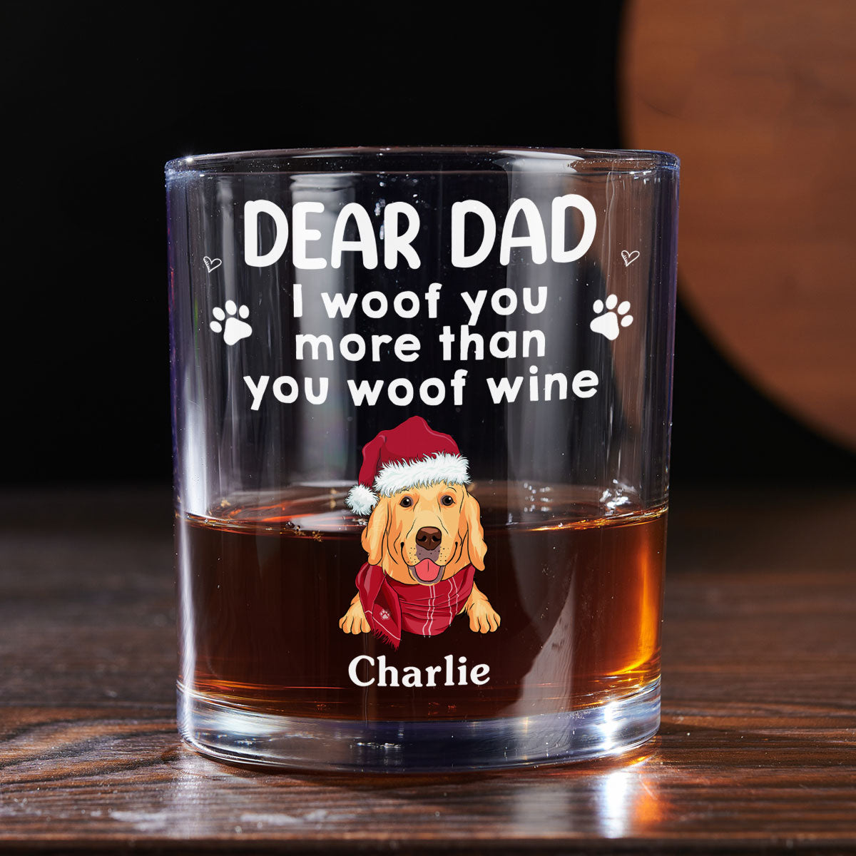 I Woof You - Personalized Whiskey Glass