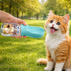 We Drink From There Ver Pet - Personalized Pet Water Bottle With Drinking Feeder