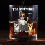 The Catfather Retro - Personalized Whiskey Glass