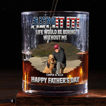 Unforgettable Dog Photo - Personalized Whiskey Glass