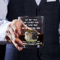 We Licked And Love You Photo - Personalized Whiskey Glass