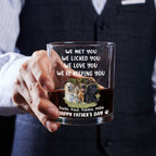We Licked And Love You Photo - Personalized Whiskey Glass
