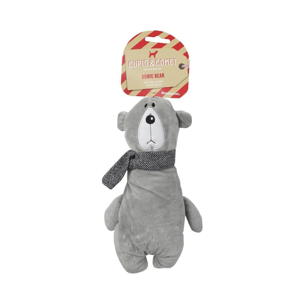 Rosewood Christmas Bowie Bear Dog Toy 33X19cm