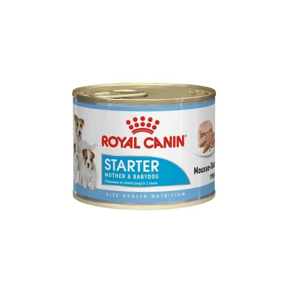Royal Canin Size Health Nutrition Starter Mousse Wet Can Dog Food 195g