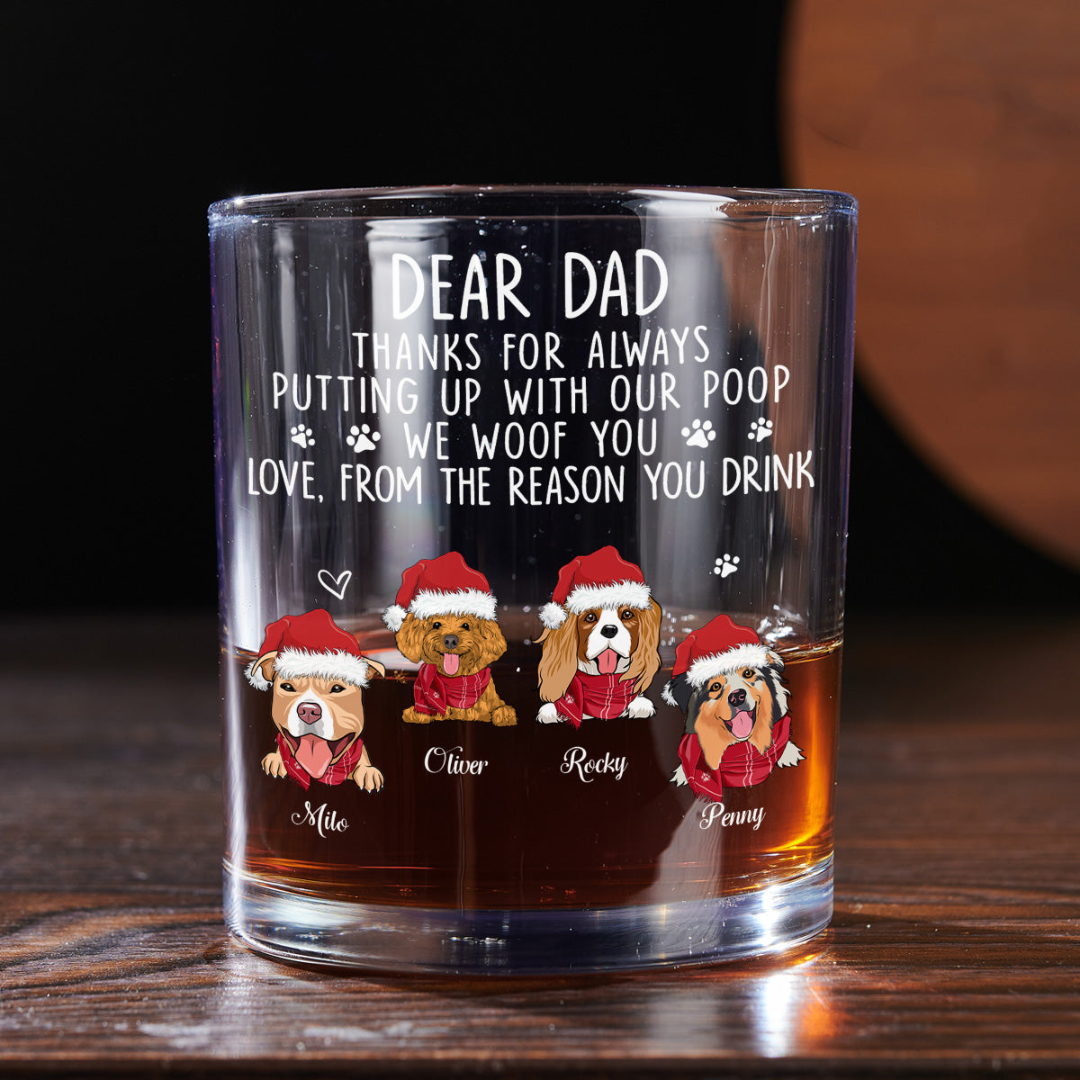 Reason You Drink - Personalized Whiskey Glass