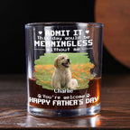 Thanks For Having Me Photo - Personalized Whiskey Glass