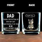 We Woof You With Love - Personalized Whiskey Glass