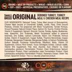 Wellness Core Dry Dog Food Grain Free Small Breed Original: Chicken & Turkey