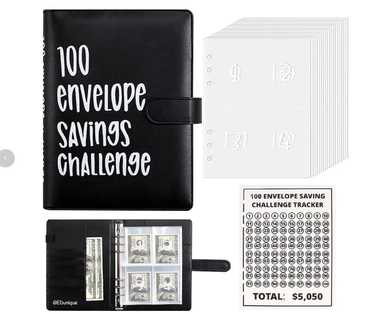 🔥BEST NEW YEAR GIFT £8.99!!🎁100 Envelope Savings Challenge Book💷