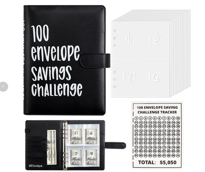 🔥BEST NEW YEAR GIFT £8.99!!🎁100 Envelope Savings Challenge Book💷