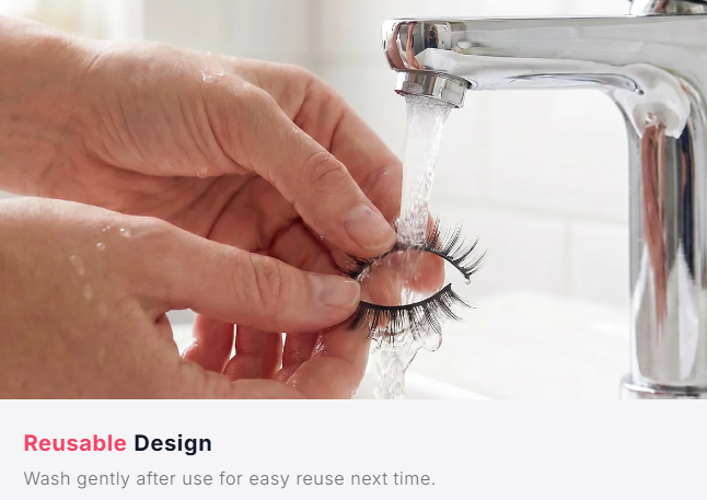 💥HOT SALE 50% OFF!💥Reusable Self-Adhesive False Eyelashes