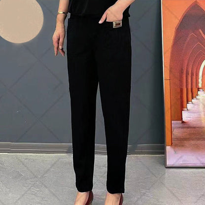 💕Limited Sale 70% OFF!!💕Good Gift-Women's Elastic Waist Cotton Trousers