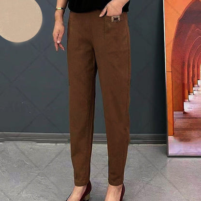 💕Limited Sale 70% OFF!!💕Good Gift-Women's Elastic Waist Cotton Trousers