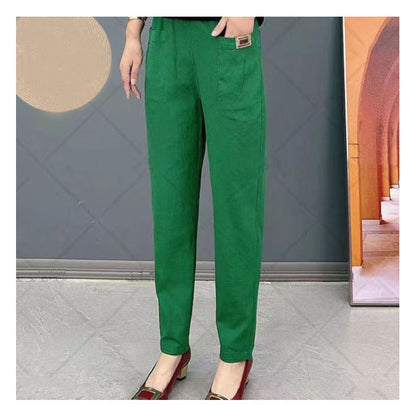 💕Limited Sale 70% OFF!!💕Good Gift-Women's Elastic Waist Cotton Trousers