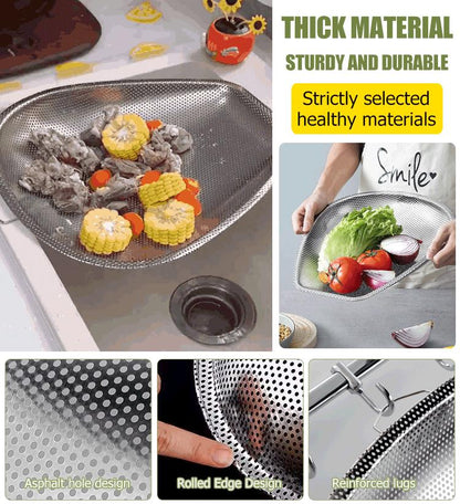 🔥Stainless Steel Dense Hole Drain Dustpan