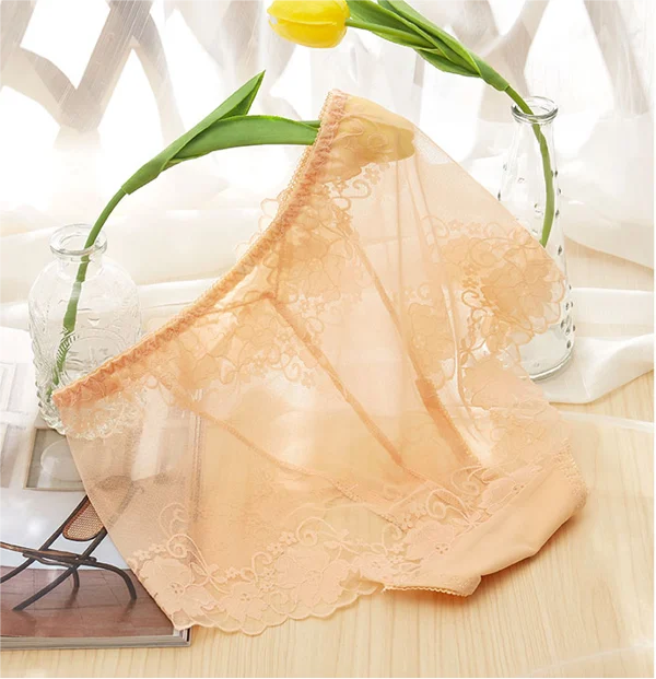 🎁Hot Sale Buy 1 Get 3🎁Ladies Silk Lace Handmade Panties