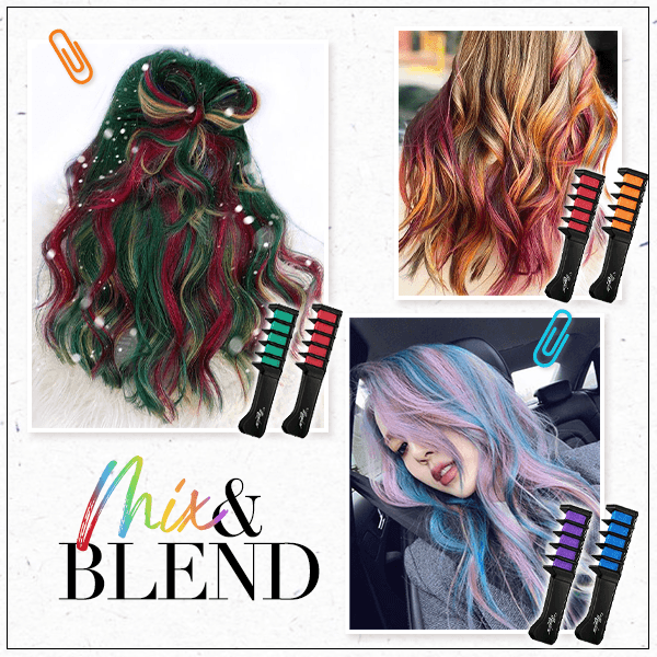 💇‍♀️✨Christmas Sale 50%🔥Festive Fun Hair Chalk Combs