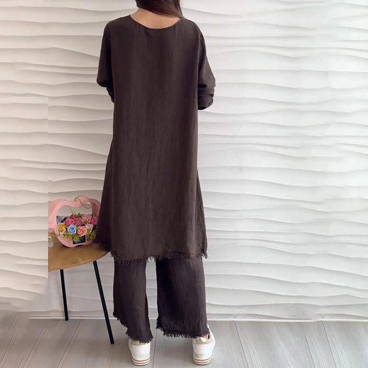 🌸BUY 2 FREE SHIPPING🌸Women's Casual 2-piece Suit with Round Neckline