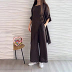 🌸BUY 2 FREE SHIPPING🌸Women's Casual 2-piece Suit with Round Neckline