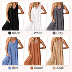 ✨BUY 2 FREE SHIPPING✈️Women's Casual V-Neck Sleeveless Wide-Leg Jumpsuit