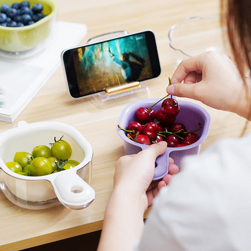 🔥Buy 2 Free Shipping✈️Multi-function Handheld Dual-Layer Draining Basket