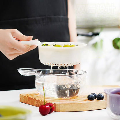 🔥Buy 2 Free Shipping✈️Multi-function Handheld Dual-Layer Draining Basket