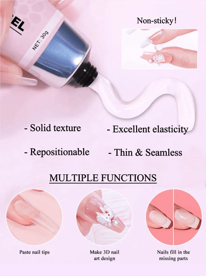 🎉Hot selling🎉Magic Solid Nail Glue Kit 3-In-1 Nail Art Kits