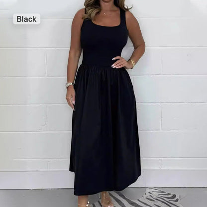 💕Limited Sale 70% OFF💕Women's Casual Solid Color Sleeveless Dress
