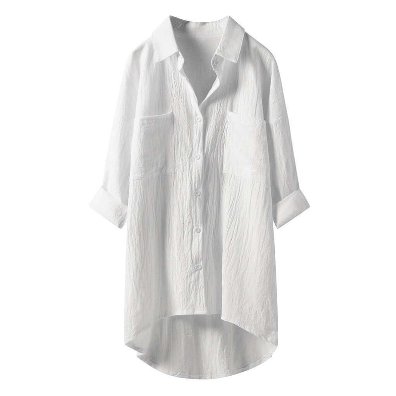 🎁Hot Sale 49% OFF💖Women's Shirt Made Of Single -Colored Cotton Linen