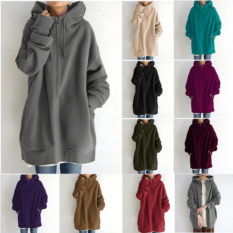 🔥Buy 2 Free Shipping✈️Women's Autumn/Winter Zipper Hooded Sweater