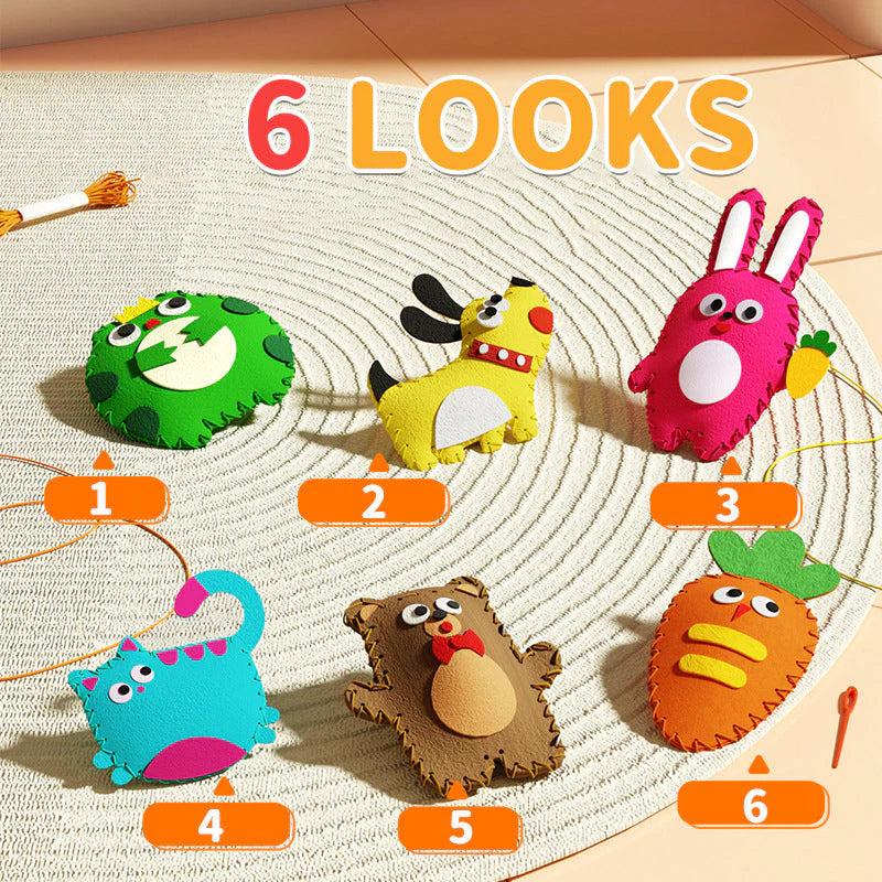 🔥Buy more Free shipping🧵Children's DIY Handcraft Sewing Fun Kit