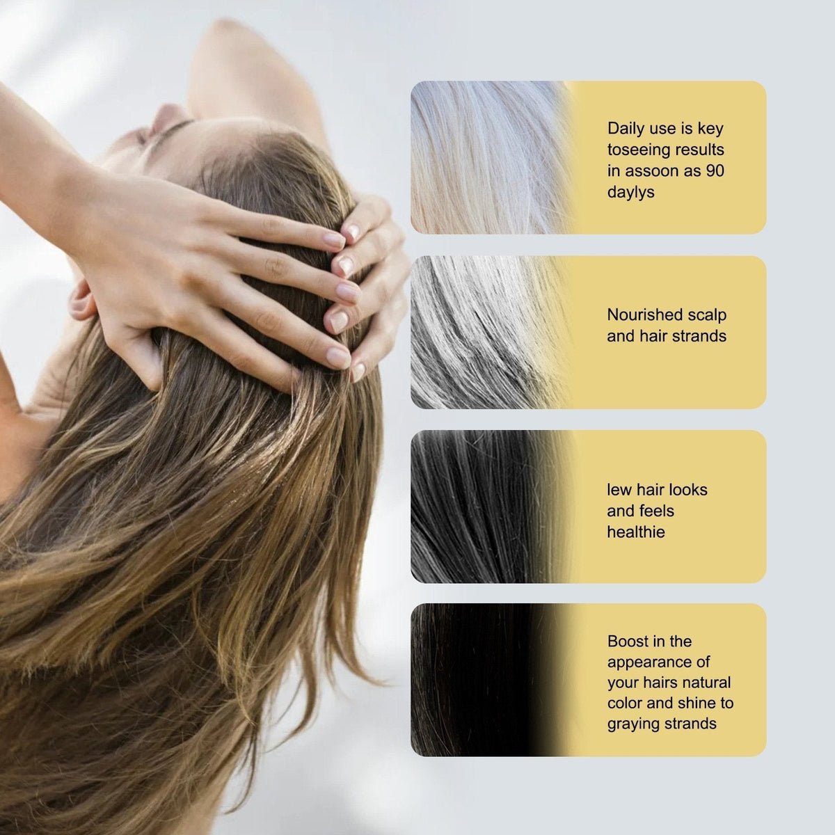🔥Buy 2 Free Shipping✈️Polygonum Multiflorum GInger Shine Nourishing Root Shampoo