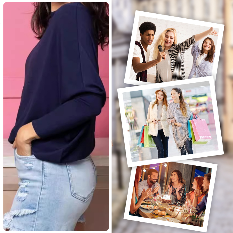 🔥Buy 2 Free Shipping✈️Women's Autumn Solid Round Neck Batwing-Sleeve Top