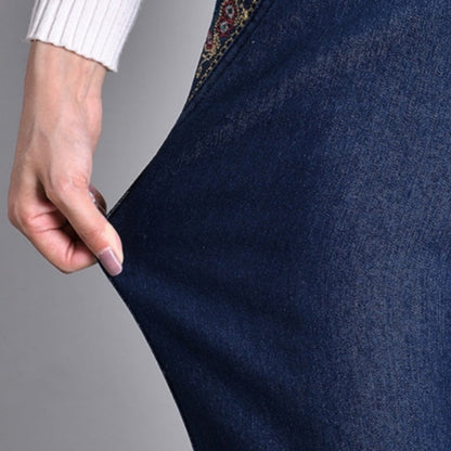 🔥Buy 2 Free Shipping✈️Women's Side-Pocket Full Elastic Waist Jeans