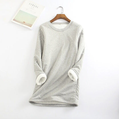 ❄️Get ready for the cold season❄️Women‘s NEW Casual Cotton Round Neck Solid Sweatshirt (S-5XL)🙋‍♀️