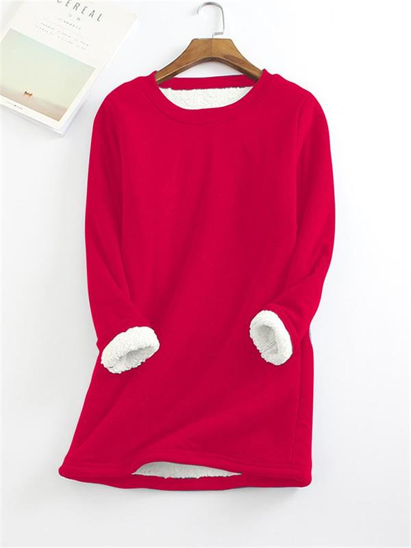 ❄️Get ready for the cold season❄️Women‘s NEW Casual Cotton Round Neck Solid Sweatshirt (S-5XL)🙋‍♀️