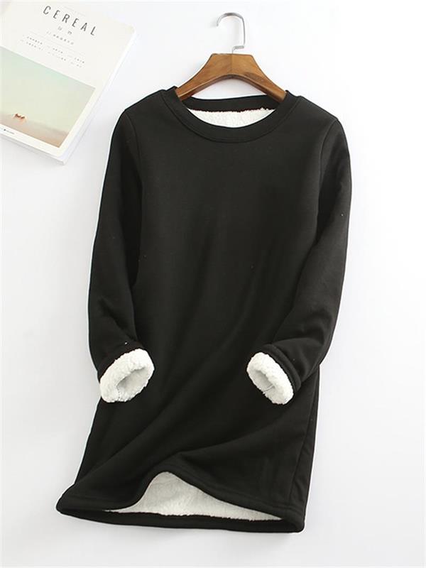 ❄️Get ready for the cold season❄️Women‘s NEW Casual Cotton Round Neck Solid Sweatshirt (S-5XL)🙋‍♀️