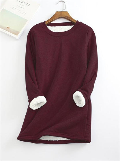 ❄️Get ready for the cold season❄️Women‘s NEW Casual Cotton Round Neck Solid Sweatshirt (S-5XL)🙋‍♀️