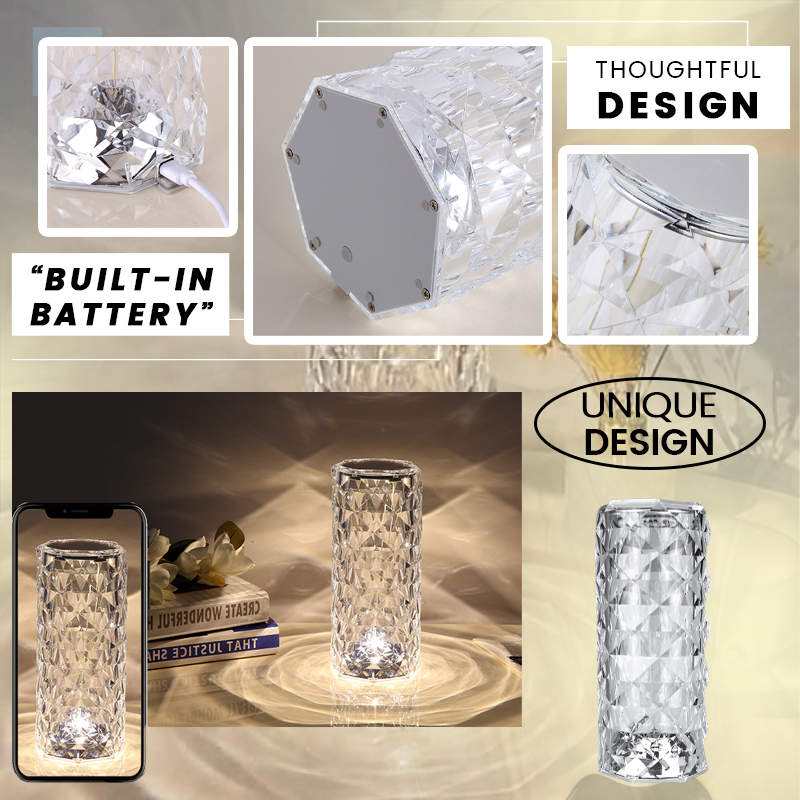 Hot Sale-Touching Control Rose Crystal Lamp - Buy 2 Free Shipping