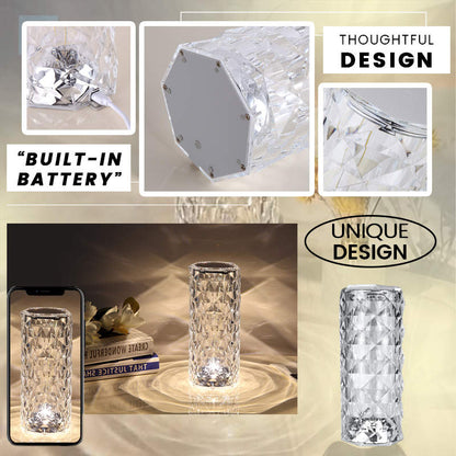 Hot Sale-Touching Control Rose Crystal Lamp - Buy 2 Free Shipping