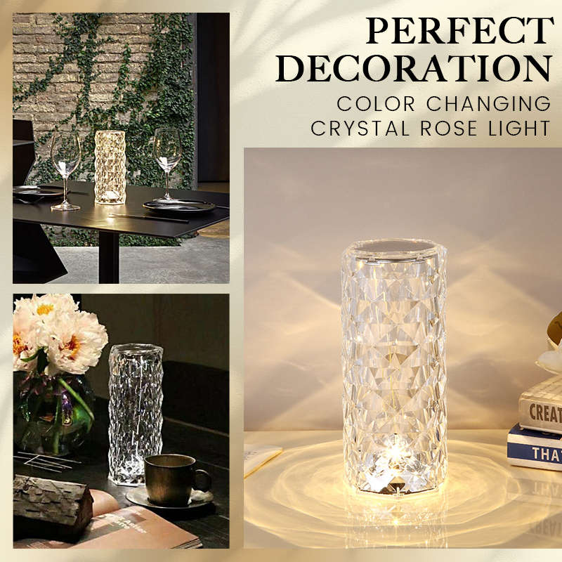 Hot Sale-Touching Control Rose Crystal Lamp - Buy 2 Free Shipping