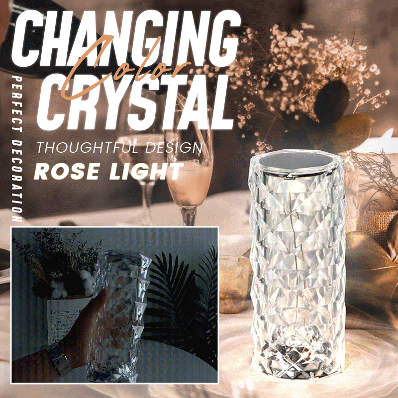Hot Sale-Touching Control Rose Crystal Lamp - Buy 2 Free Shipping