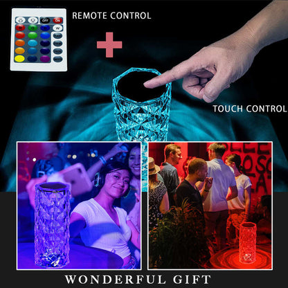 Hot Sale-Touching Control Rose Crystal Lamp - Buy 2 Free Shipping