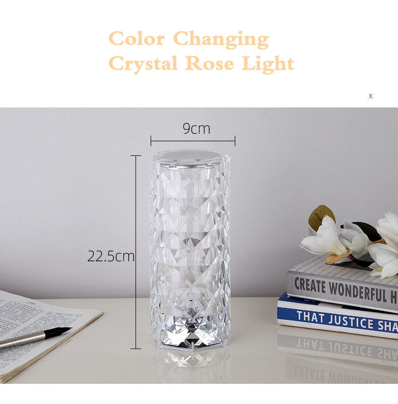 Hot Sale-Touching Control Rose Crystal Lamp - Buy 2 Free Shipping