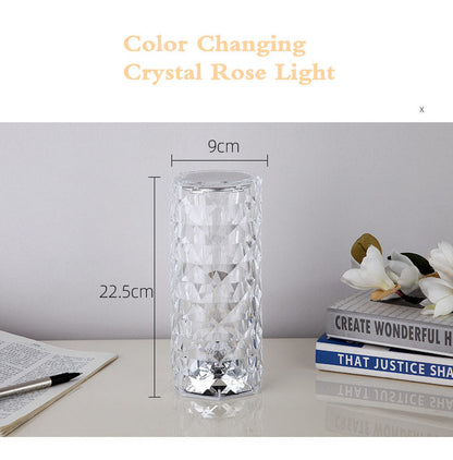 Hot Sale-Touching Control Rose Crystal Lamp - Buy 2 Free Shipping