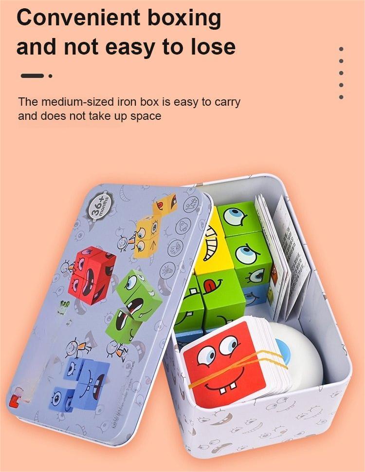 🏆The Best Children’s Day Gift🎁5D Puzzle Educational Faces Changing Family Game🧩